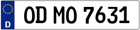 Trailer License Plate